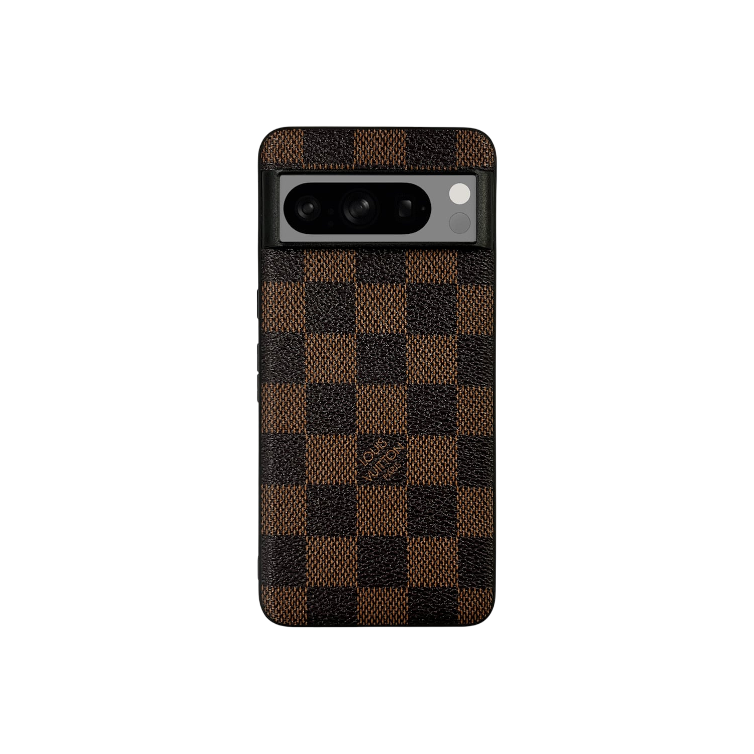 Impact Check Brown Mono Pixel Case