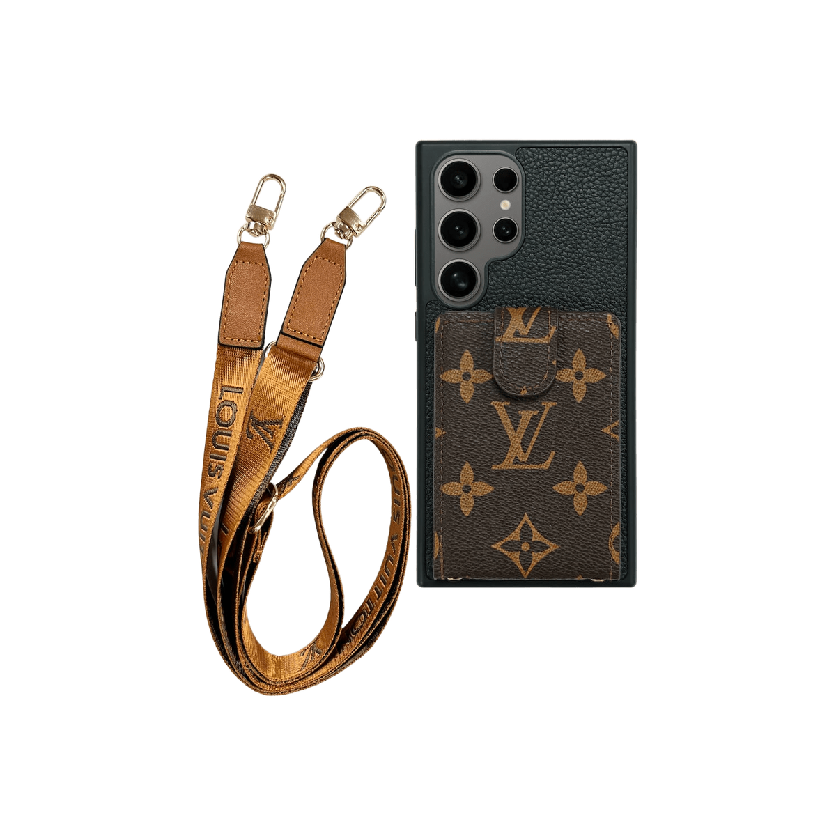 Cardholder x Lanyard Signature Two Tone Brown Case | Samsung - Limited Armor LTD