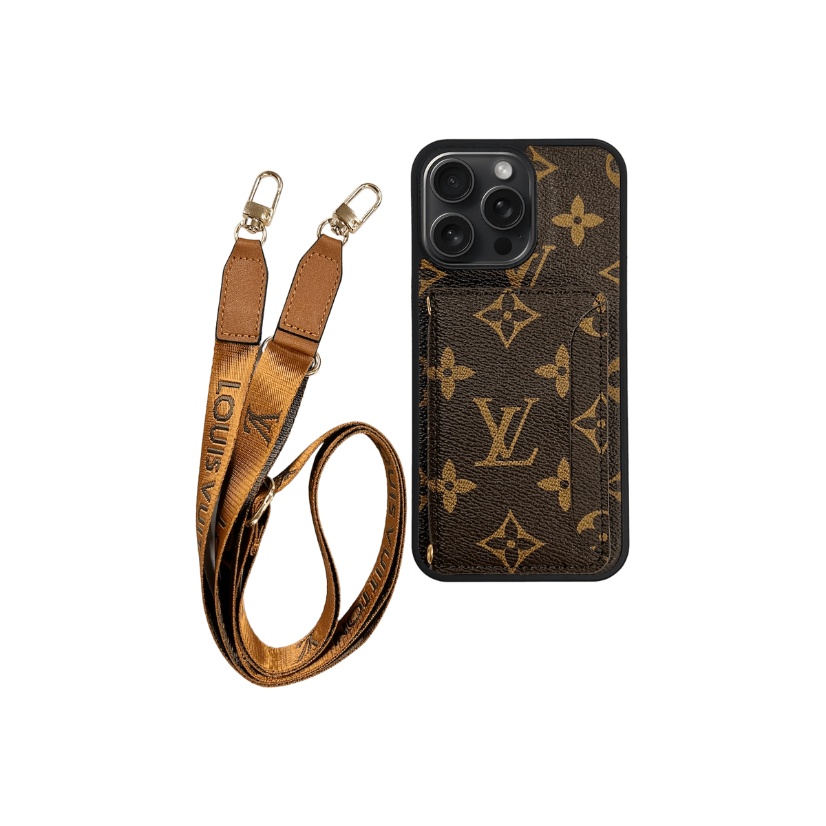 Cardwallet & Strap Brown Signature Case - Limited Armor LTD