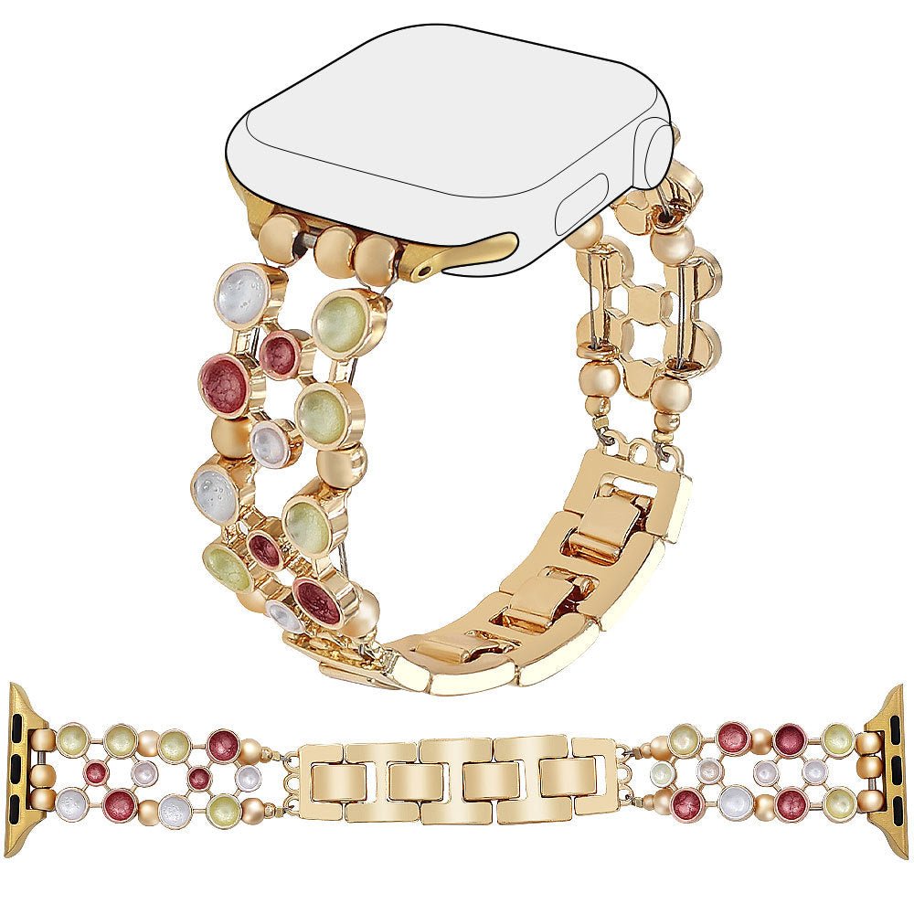 Confetti Chic Stainless Steel Link Bracelet Band For Apple Watch - Limited Armor LTD