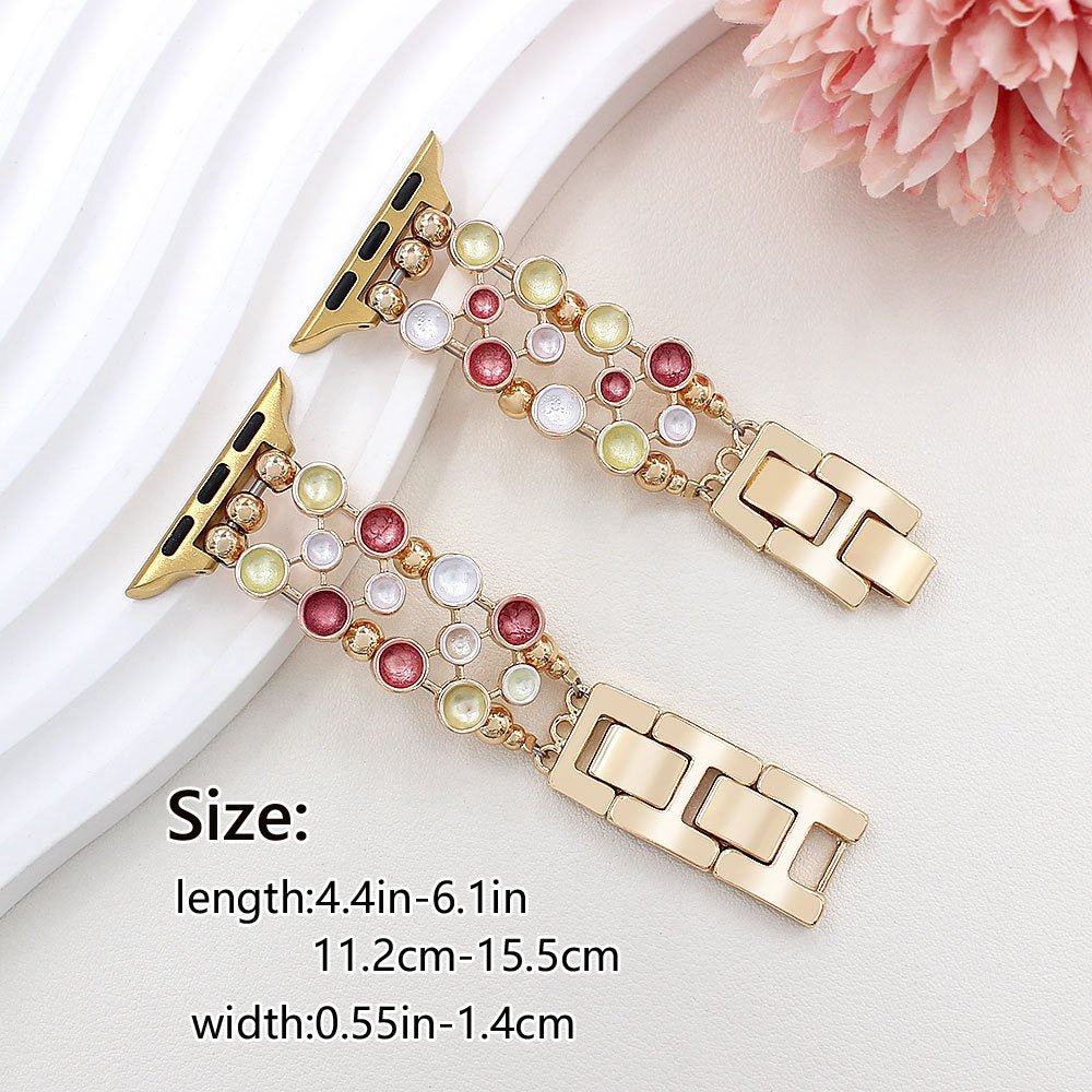 Confetti Chic Stainless Steel Link Bracelet Band For Apple Watch - Limited Armor LTD