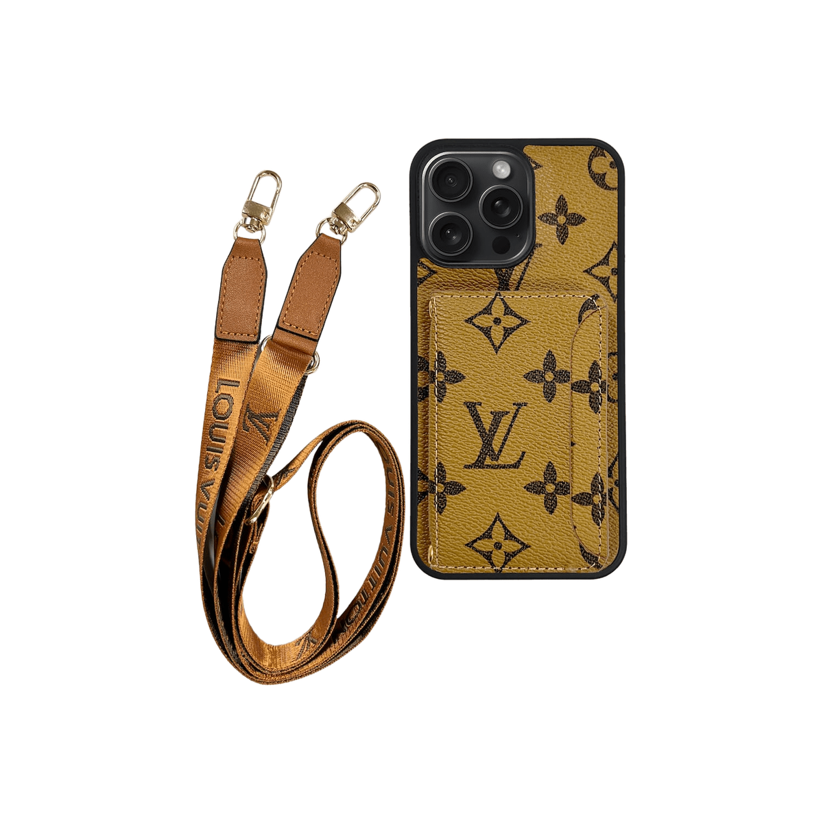 L CLASSIC CARDHOLDER & LANYARD LIGHT BRWN - Limited Armor LTD