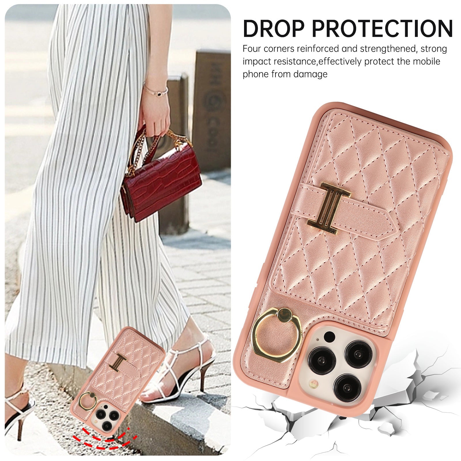 Wallet Leather Case - With Card Holder Crossbody Straps - Limited Armor LTD