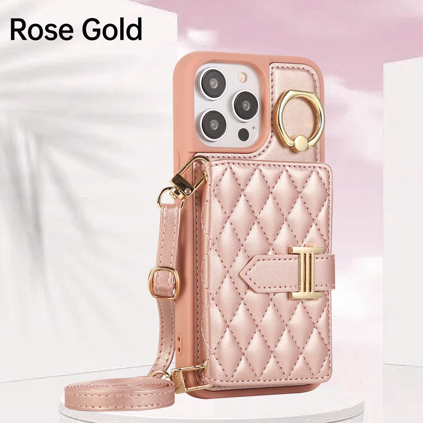 Wallet Leather Case - With Card Holder Crossbody Straps - Limited Armor LTD