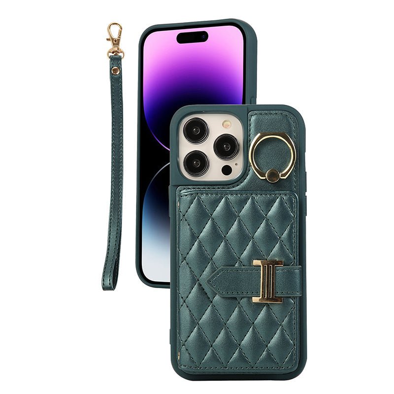 Wallet Leather Case - With Card Holder Crossbody Straps - Limited Armor LTD