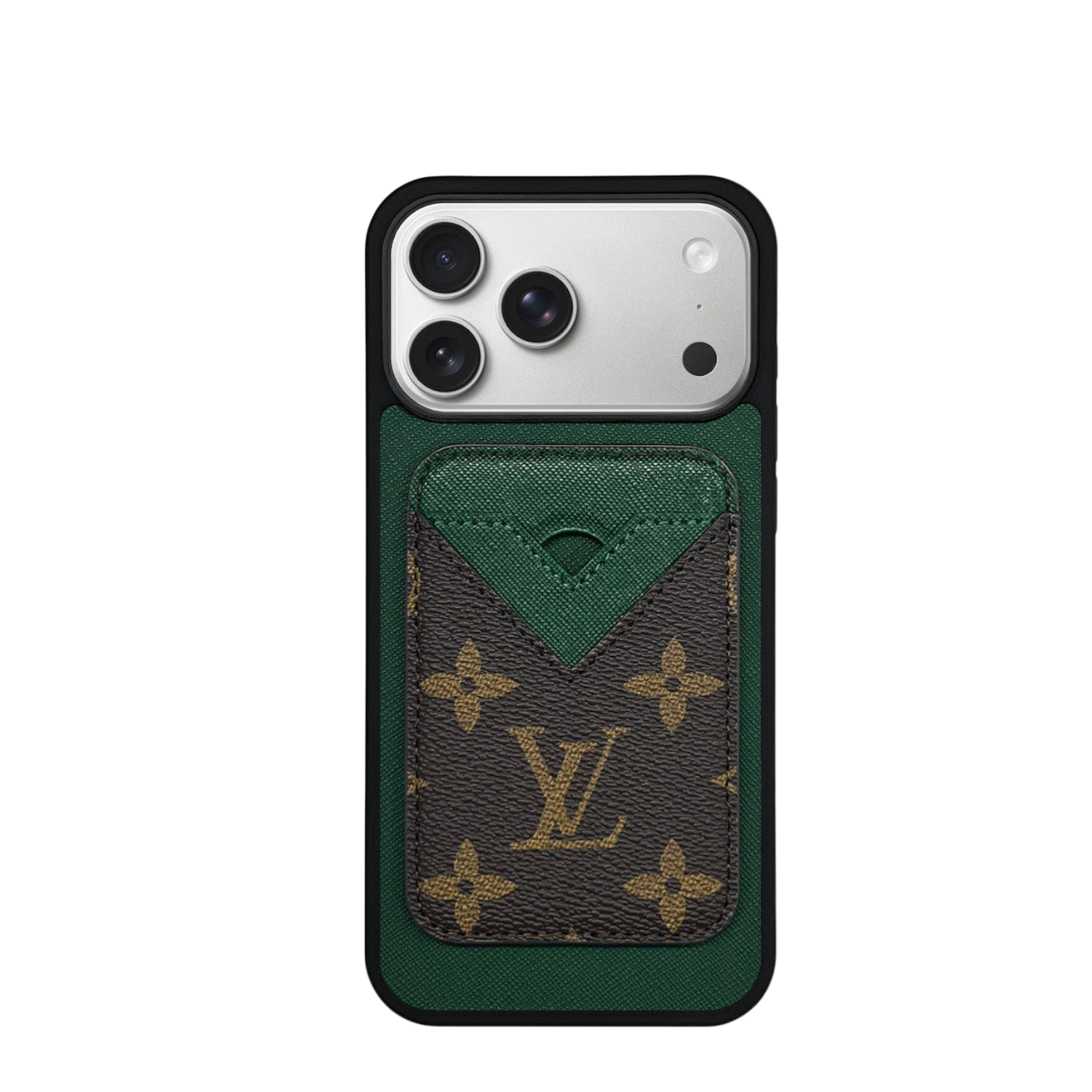 Impact Cardholder MagSafe Green + Brown Mono Case