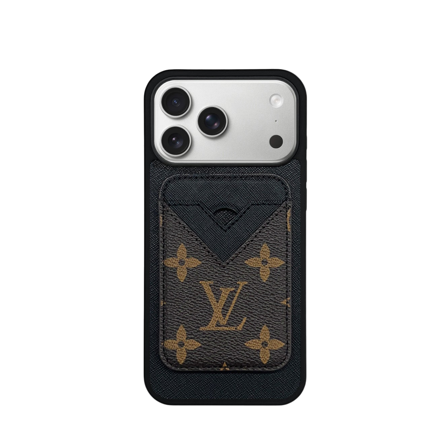 Impact Cardholder MagSafe Black + Brown Mono Case