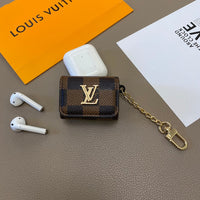 Brown Mono Leather AirPods Case