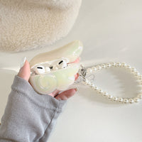 Angel Wing Pearl Charm AirPods Case