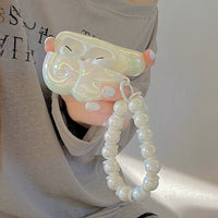 Angel Wing Pearl Charm AirPods Case
