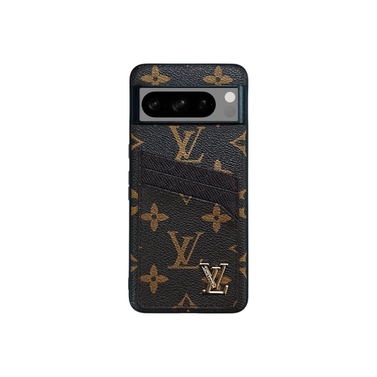 Cardholder Emblem Brown Mono Pixel Case