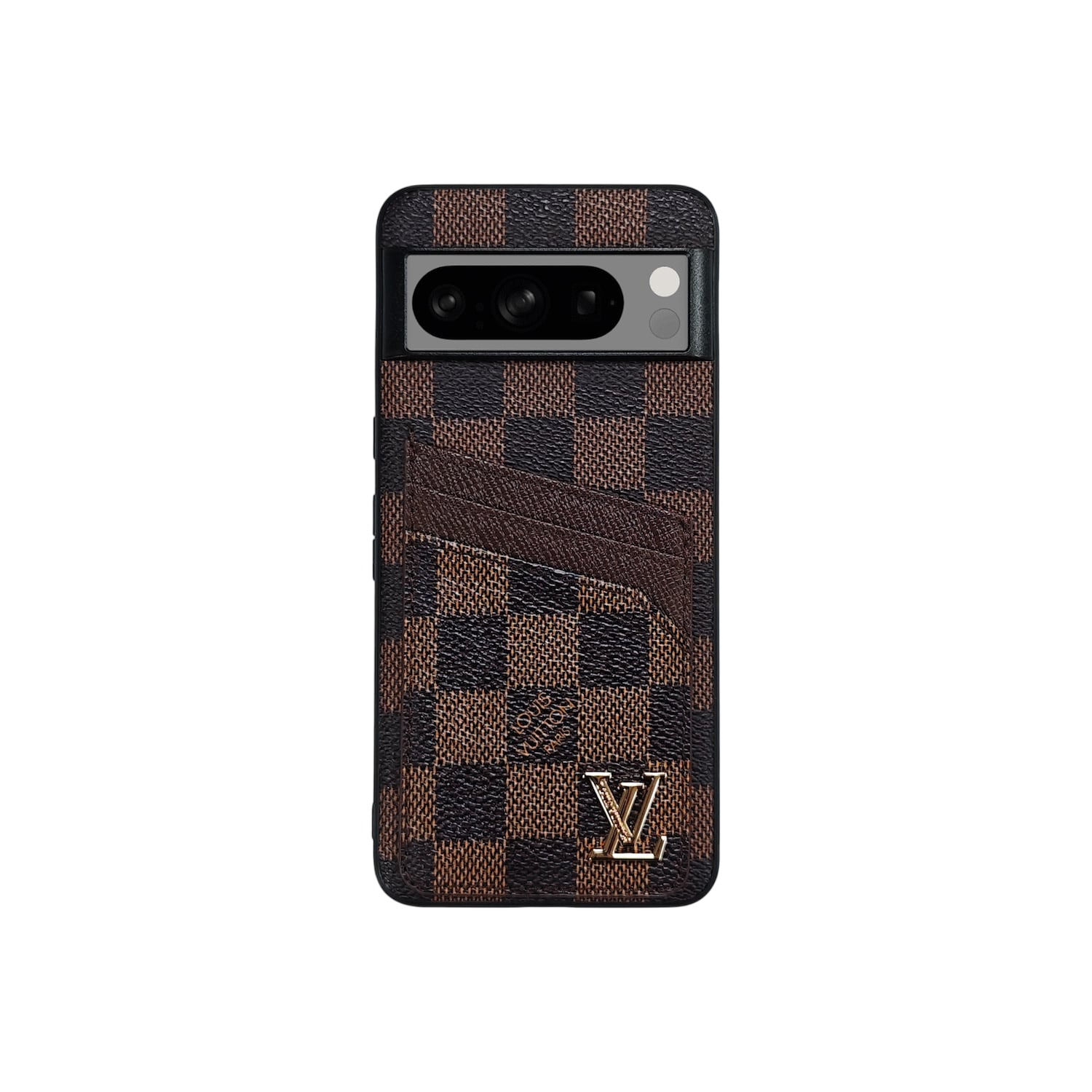 Cardholder Brown Mono Pixel Case
