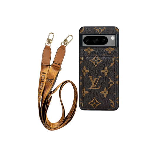 Lanyard Mono BlackxBrown Cardholder Pixel Case