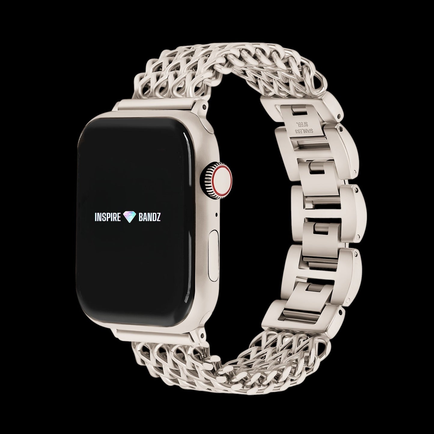 Serpentine Stainless Steel Watch Band