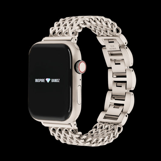Serpentine Stainless Steel Watch Band