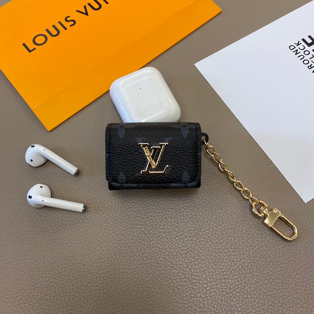 Brown Mono Leather AirPods Case
