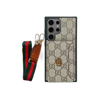 Cardholder x Lanyard G Brown Case | Samsung