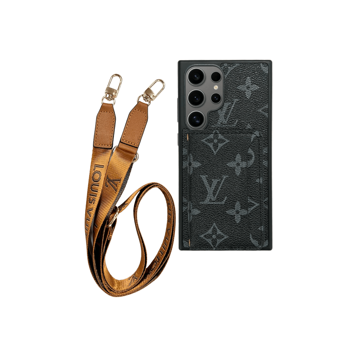 Cardholder x Lanyard Signature Black Case | Samsung - Limited Armor LTD