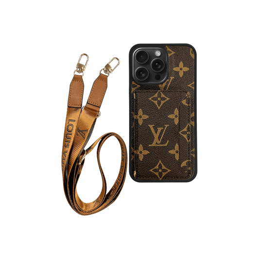 Cardwallet & Strap Brown Signature Case - Limited Armor LTD