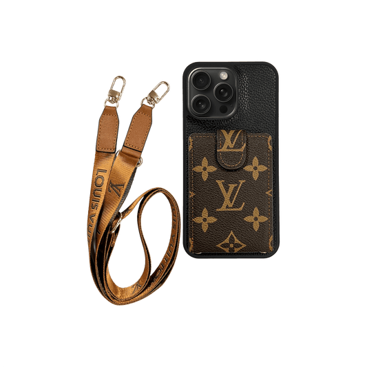 L CLASSIC CARDHOLDER & LANYARD BLK/BRWN - Limited Armor LTD