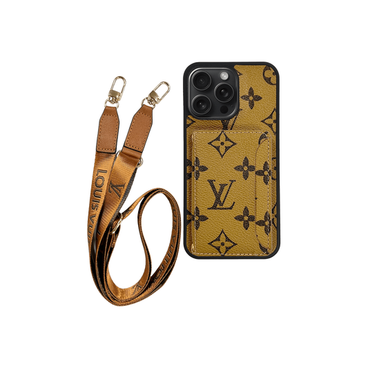 L CLASSIC CARDHOLDER & LANYARD LIGHT BRWN - Limited Armor LTD