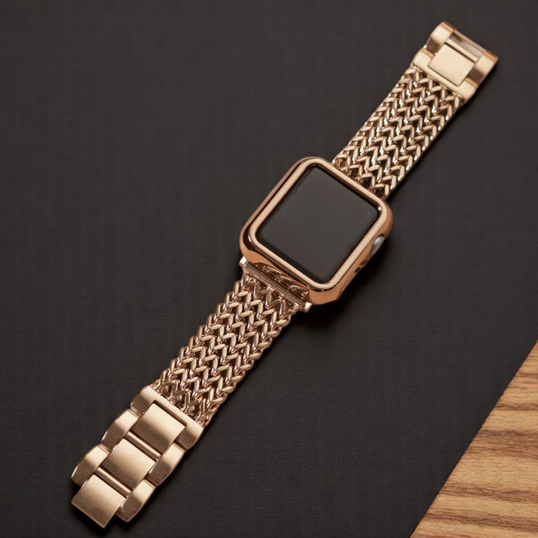 Serpentine Stainless Steel Watch Band