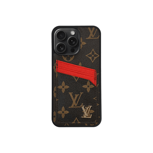 Simple Cardwallet Signature Red x Brown Case - Limited Armor LTD