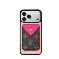 Impact Cardholder MagSafe Pink + Brown Case