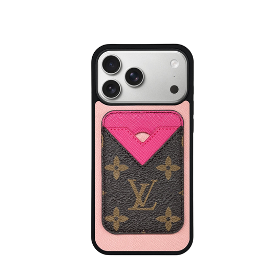 Impact Cardholder MagSafe Pink + Brown Case