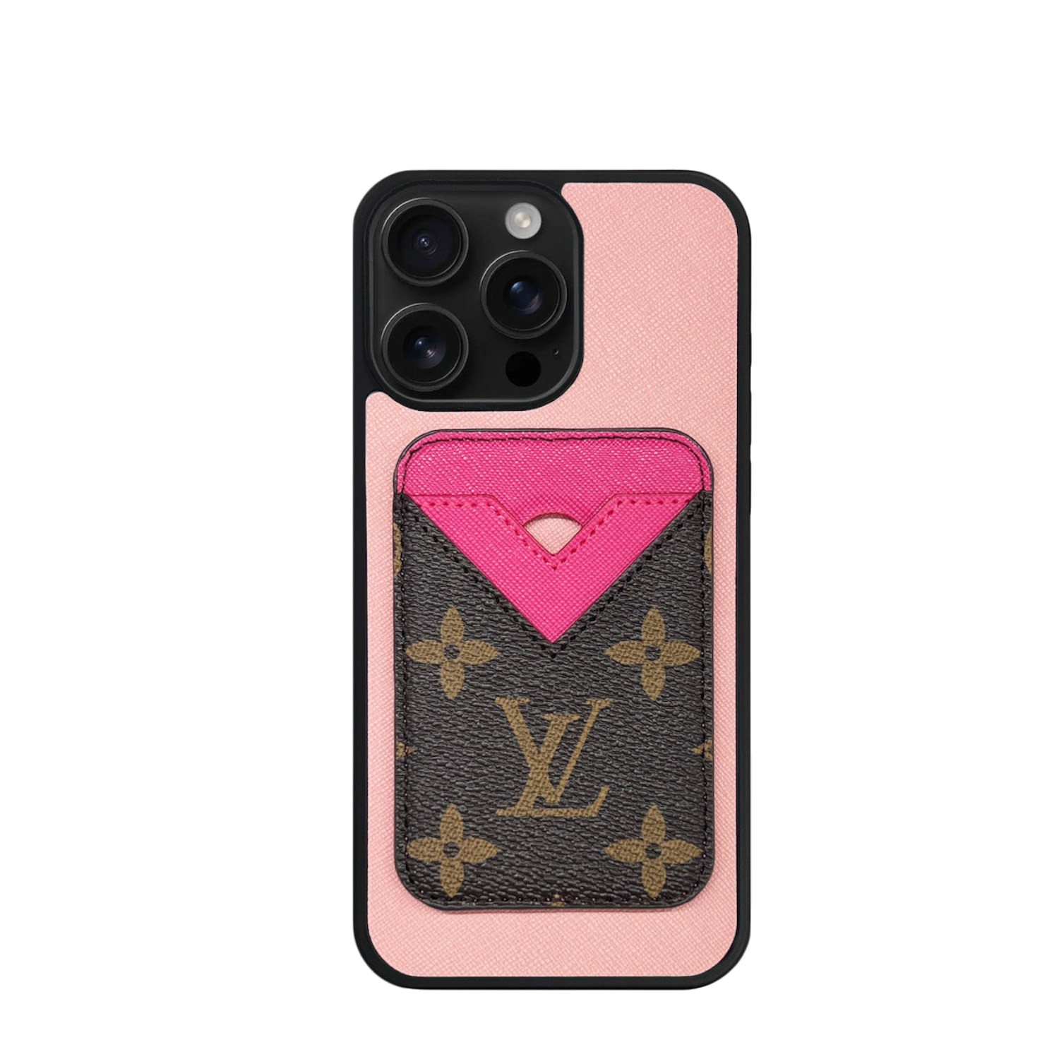 Impact Cardholder MagSafe Pink + Brown Case