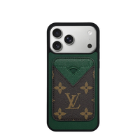 Impact Cardholder MagSafe Green + Brown Mono Case