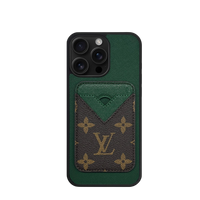 Impact Cardholder MagSafe Green + Brown Mono Case