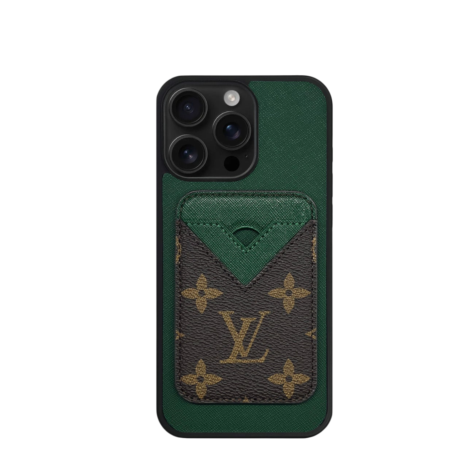 Impact Cardholder MagSafe Green + Brown Mono Case