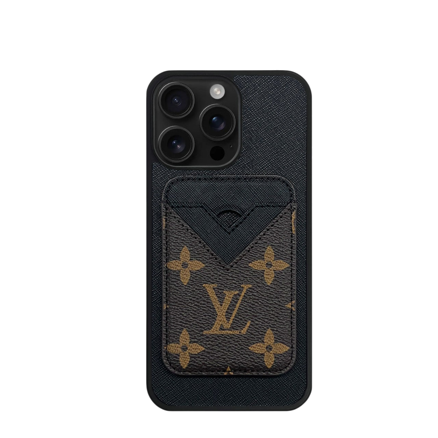 Impact Cardholder MagSafe Black + Brown Mono Case